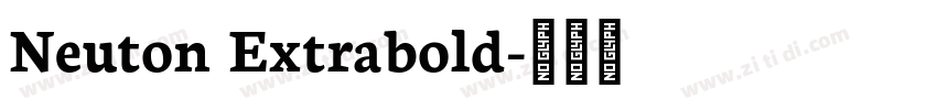 Neuton Extrabold字体转换